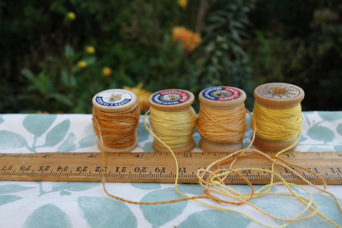 plant dyed yellow silk embroidery thread plant dyed yellow silk embroidery thread