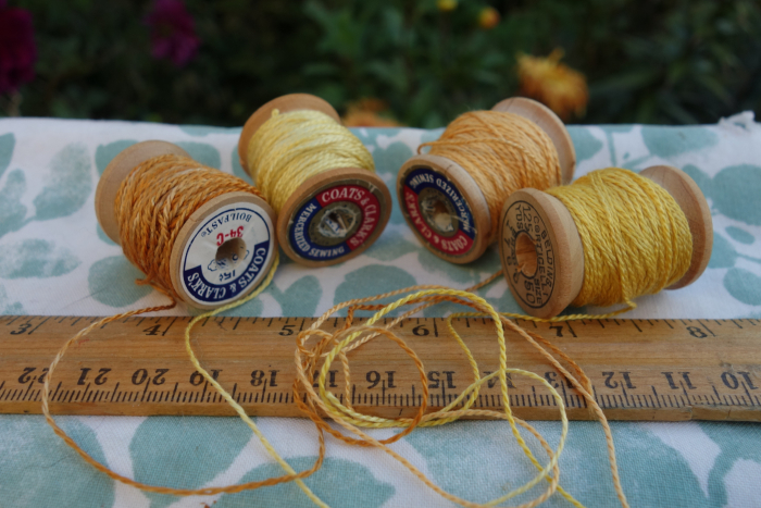 plant dyed yellow silk embroidery thread plant dyed yellow silk embroidery thread