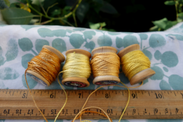 plant dyed yellow silk embroidery thread plant dyed yellow silk embroidery thread
