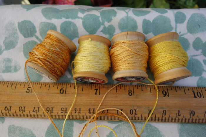 plant dyed yellow silk embroidery thread plant dyed yellow silk embroidery thread