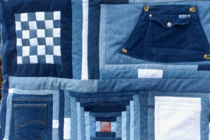 blue jean sampler quilt