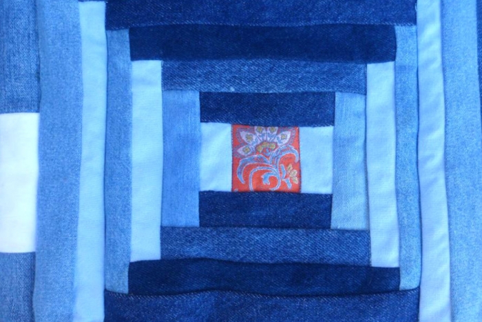 blue jean sampler quilt
