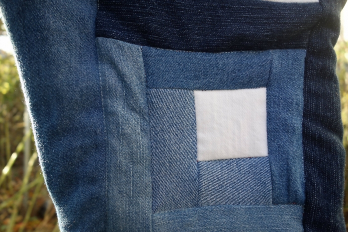 blue jean Christmas stocking