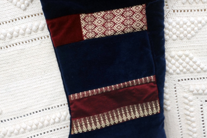 velvet Christmas stocking