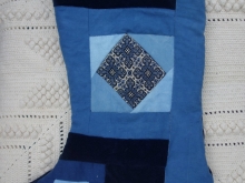 indigo Christmas stocking