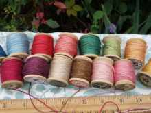 naturally dyed sik embroidery thread 20 yards each