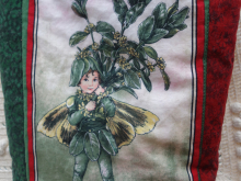 Box tree fairy Christmas stocking