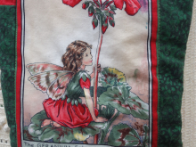 geranium flower fairy christmas stocking