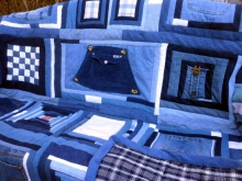blue jean sampler quilt