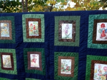 flower fairy alphabet quilt