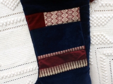 velvet Christmas stocking